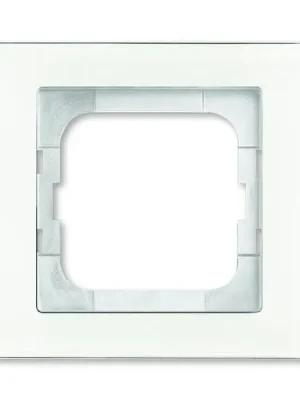 Tovární Cena Busch-axcent® *2CKA001754A4437 rámeček jednonásobný barva bílé sklo ABB