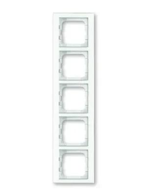 Busch-axcent® *2CKA001754A4441 rámeček pětinásobný, pro vodorovnou i svislou montáž barva bílé sklo ABB Pouze Dnes