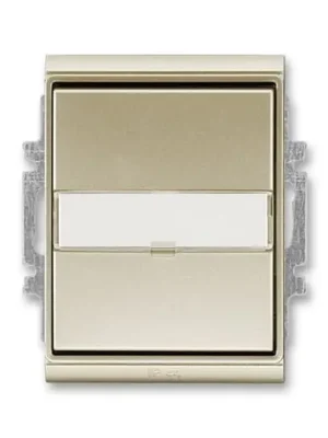 Must-Have Element® 3558E-A80920 33 ovládač zapínací, s prosvětl. popis. polem, řazení 1/0, 1/0So, IP44 barva šampaňská ABB