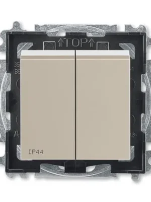 Top Prodej Levit® 3559H-A05940 18 přepínač sériový, s krytem, řazení 5, IP44 barva macchiato / bílá * ABB