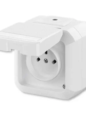 Výhodná Nabídka Zásuvka technická venkovní, s ochr. kontakty, plast, vzor C2, IP54 *5515N-C05523 B bílá ABB