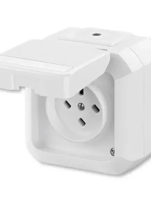 Super Cena Zásuvka technická venkovní, plast, vzor L, IP54 *5515N-C05526 B bílá ABB