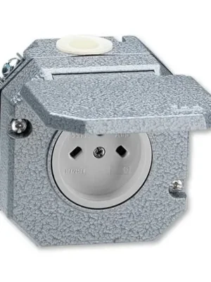 Zásuvka technická venkovní, Al, vzor C, IP55 *5515N-C05751 šedá ABB Autentický