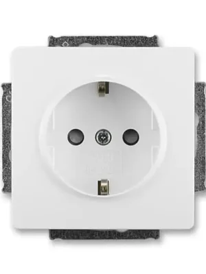 Swing® 5518G-A03459 B1 zásuvka jednonásobná s ochr. kontakty (podle DIN), s clonkami barva jasně bílá *ABB Koupit Online