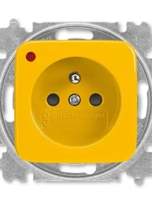 Časově Omezené Future® linear 5599B-A02357 Y zásuvka jednonásobná s clon., s ochranou před přepětím, bezšroub. sv.barva žlutá ABB