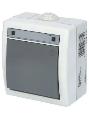 Kup Teď ATLAS *19079 IP55 Tlačítko symbol "světlo" č.1/0, na povrch, šedé.