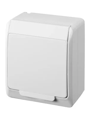 Originální GALATEA *5324-02 IP44 Zásuvka 2P+PE SCHUKO (bílá).
