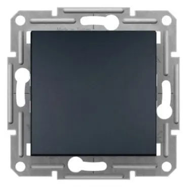 Nejlepší Cena Asfora - Ovládač tlačítkový 1/0, bezšroubový, antracit *EPH0700171 Schneider electric