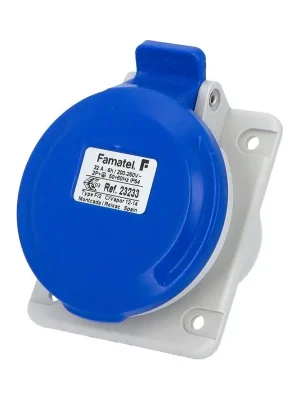 Objednat Nyní Zásuvka vestavná 23233 IP44/230V/32A/3P 6h, šikmá 10° - SpeedPRO Famatel