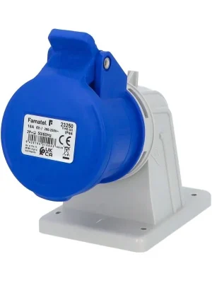 Zásuvka vestavná 23250 IP44/230V/16A/3P 6h, úhel 90° - SpeedPRO Famatel Autentický