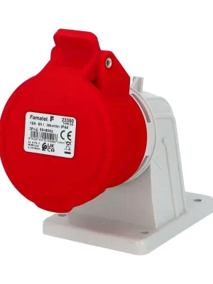 Speciální Cena Zásuvka vestavná 23350 IP44/400V/16A/4P 6h, úhel 90° - SpeedPRO Famatel