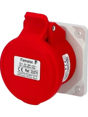 Zásuvka vestavná 23370 IP44/400V/16A/4P 6h, přímá - SpeedPRO Famatel Speciální Cena
