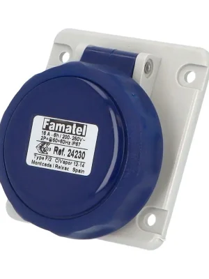 Nejlepší Volba Zásuvka vestavná 24230 IP67/230V/16A/3P 6h, šikmá 10° - SpeedPRO Famatel
