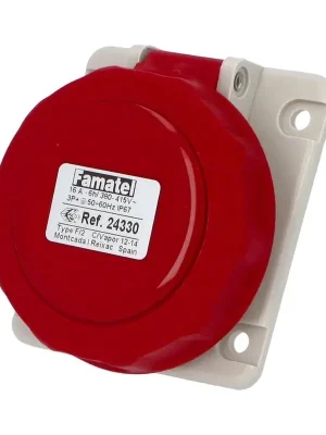 Nízká Cena Zásuvka vestavná 24330 IP67/400V/16A/4P 6h, šikmá 10° - SpeedPRO Famatel
