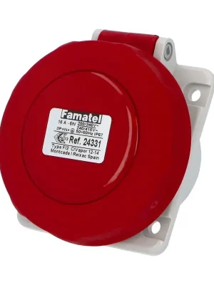 Zásuvka vestavná 24331 IP67/400V/16A/5P 6h, šikmá 10° - SpeedPRO Famatel Novinka