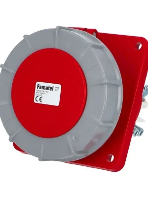 Bezpečná Platba Zásuvka vestavná 24337 IP67/400V/125A/4P 6h, šikmá 10° Famatel