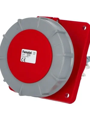 Zásuvka vestavná 24338 IP67/400V/125A/5P 6h, šikmá 10° Famatel Super Cena