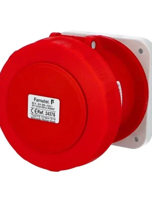 Nová Kolekce Zásuvka vestavná 24375 IP67/400V/63A/5P 6h, přímá Famatel