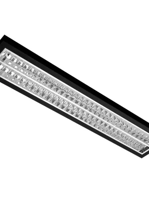 Akční Cena MODUS AREL4000RM2KV4DALI/9005, 2x LED , 1200mm, mřížka AL lesk, přisazené/závěsné, LED 840, NONSELV 350mA, DALI, černé RAL9005