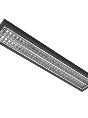 Novinka MODUS AREL4000RM2KVM3DALI, 2x LED , 1200mm, mřížka AL mat, přisazené/závěsné, LED 830, NONSELV 350mA, DALI stmívatelný