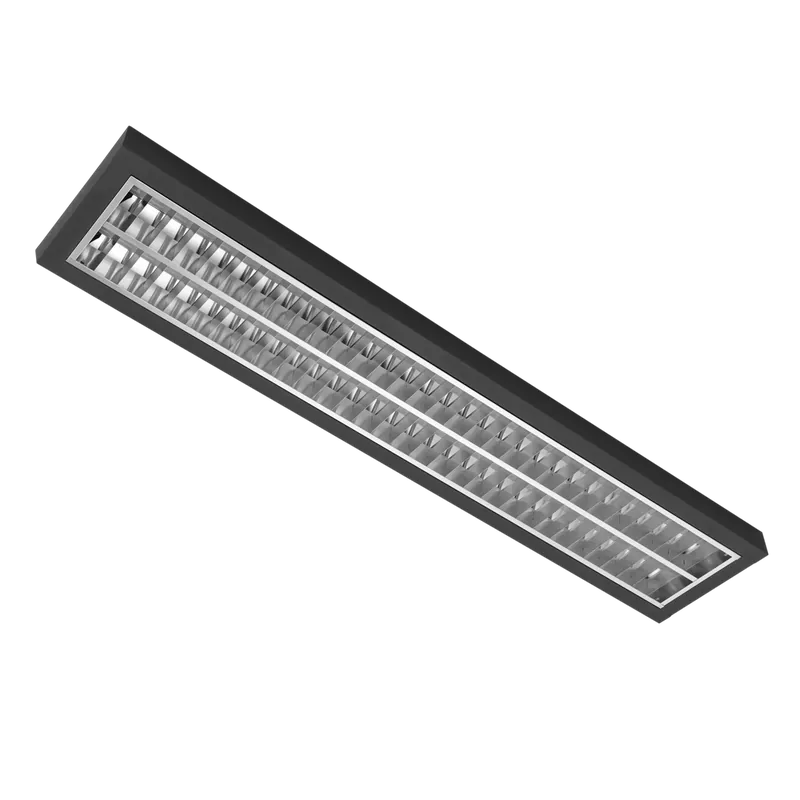 Novinka MODUS AREL4000RM2KVM3DALI, 2x LED , 1200mm, mřížka AL mat, přisazené/závěsné, LED 830, NONSELV 350mA, DALI stmívatelný