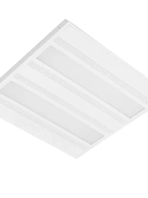 MODUS ID, vestavné do rastru - modul 600, čtverec A, perforovaný kryt opál,2 zdroje, LED V1, teplá bílá, nestmívatelný driver 1050mA, ISODOM3 Cenový Hit