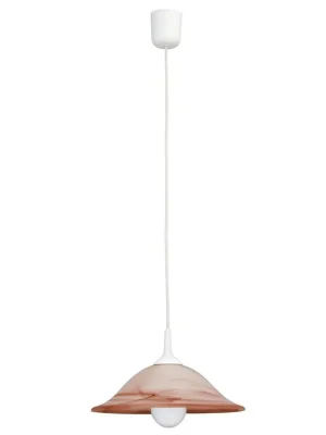 Závěsné svítidlo Rabalux Alabastro 3955 1xE27 60W IP20 tabák/alabastr sklo Sezónní Sleva