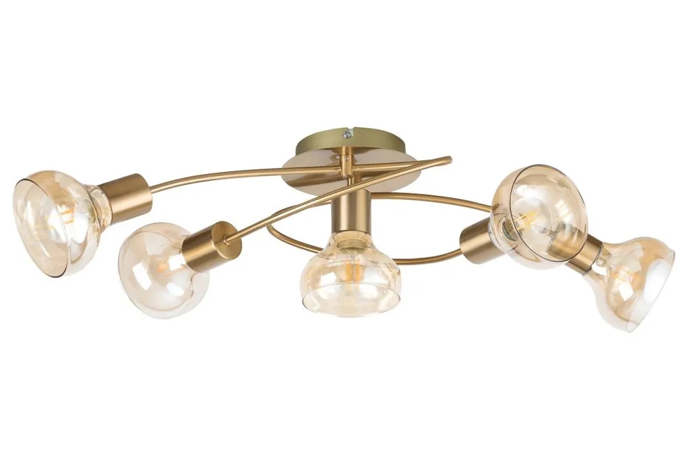 Autentický Stropní svítidlo Rabalux Holly 5552 5xE14 40W IP20 antická zlatá