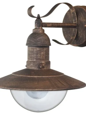 Výprodej Venkovní nástěnné svítidlo Rabalux Oslo 8271 1xE27 60W IP44 antická zlatá