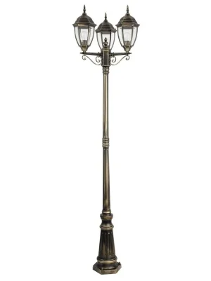 Venkovní stojací lampa Rabalux Toronto 8460 3xE27 60W IP44 antická zlatá Hit Sezóny