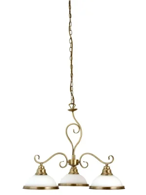Závěsné svítidlo Rabalux Elisett 2753 3xE27 60W IP20 bronz Autentický