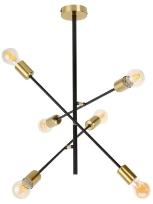 Závěsné svítidlo Rabalux Lanny 2104 6xE27 15W 230V IP20 černá Top Prodej