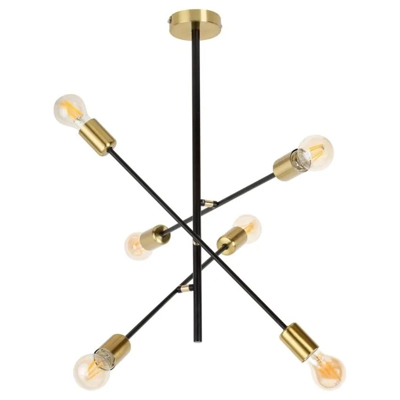 Závěsné svítidlo Rabalux Lanny 2104 6xE27 15W 230V IP20 černá Top Prodej