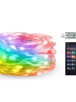 Akce Venkovní dekorační řetěz RABALUX 1x3.2 W SMART, IP44 průhledná 77124