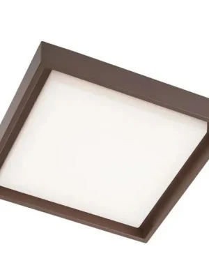Přisazené venkovní svítidlo UNILUX REDO BEZEL LED 25W 3000K 1950lm IP54 tmavě hnědá 9188 Levný