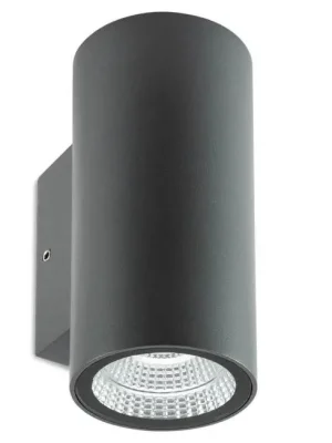 Nakupujte Hned Nástěnné venkovní svítidlo UNILUX REDO RAM AP LED COB 2X3W 660/540lm IP65 DG 3000K antracit 90079