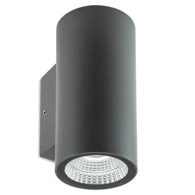 Nakupujte Hned Nástěnné venkovní svítidlo UNILUX REDO RAM AP LED COB 2X3W 660/540lm IP65 DG 3000K antracit 90079