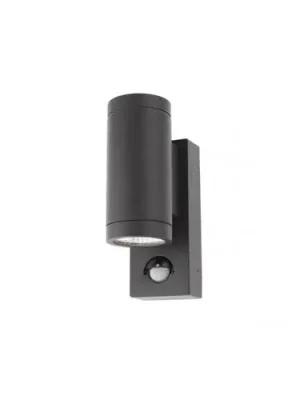 Jen Po Omezenou Doba LED venkovní nástěnné svítidlo se senzorem UNILUX VINCE 2xLED 3W 505lm 3000K IP54 antracit 9453