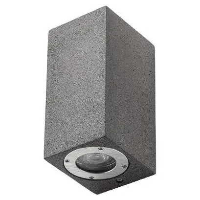 Venkovní nástěnné svítidlo RENDL KANE II GU10 IP65 beton/dekor tmavý granit RED R13794 Jen Po Omezenou Doba