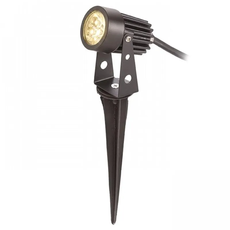 Poslední Šance Svítidlo na bodci AULIX GUN 230V LED 3x1W 210lm 30° IP65 3000K černé R10530