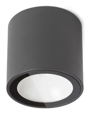 Novinka Stropní svítidlo AULIX SENZA R LED 6W 480lm 3000K antracit čiré sklo 230V IP54 pr. 95mm R13623