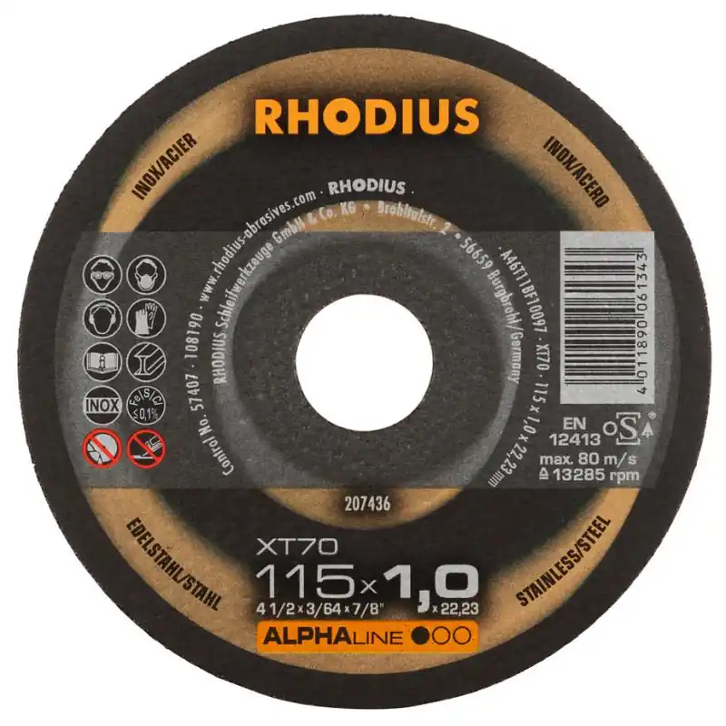 Řezný kotouč RHODIUS 115x1,0x22,23 211080 Expresní Doručení