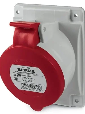 Nejprodávanější Vestavná zásuvka, šikmá SCAME 413.3267 400V 32A 5pól IP44