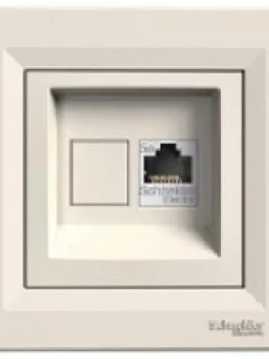 Datová zásuvka Schneider Electric Asfora 1x RJ45, cat5e UTP, EPH4300123, krémová Ihned K Objednání