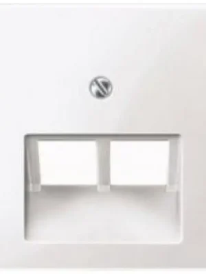 Nejlepší Volba Kryt datové zásuvky Schneider Electric System M 2xRJ45, MTN296119 polar