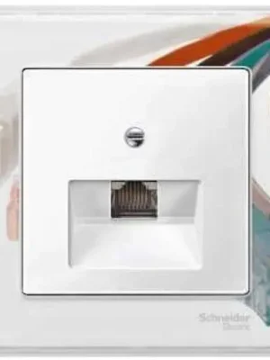 Kryt datové zásuvky Schneider Electric System M 1xRJ45, MTN296219 polar Dokud Zásoby Vydrží