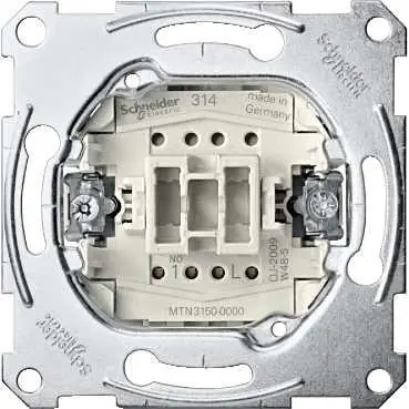 Mechanismus ovládače tlačítkovéhoSchneider Electric Merten řazení 1/0, MTN3150-0000, bezšroubový, 10A Hit Sezóny