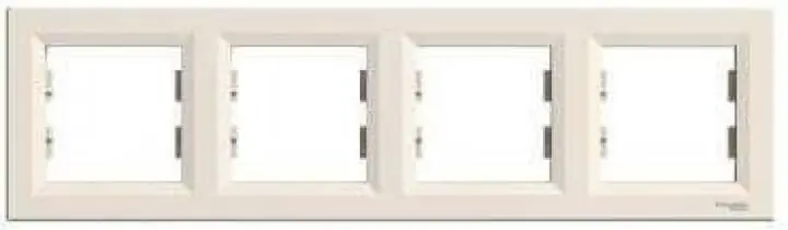 Rámeček čtyřnásobný Schneider Electric Asfora EPH5800423 krémová Sezónní Sleva