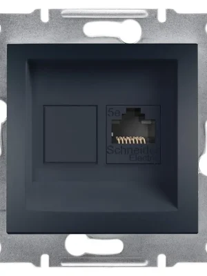 Cenová Bomba Datová zásuvka Schneider Electric Asfora 1x RJ45, cat5e UTP, EPH4300171, antracit