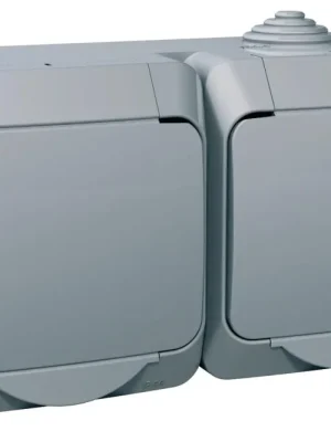 Zásuvka dvojnásobná nástěnná schuko IP44 Schneider Cedar Plus 16A 2P+SE (VDE) šedá WDE000623 Vrácení Zdarma